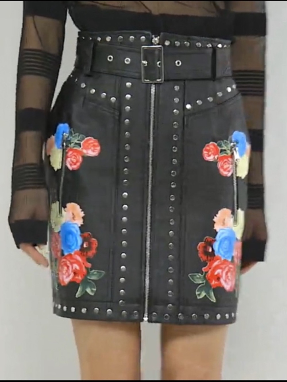 NWOT ASOS Genuine Leather Mini Skirt